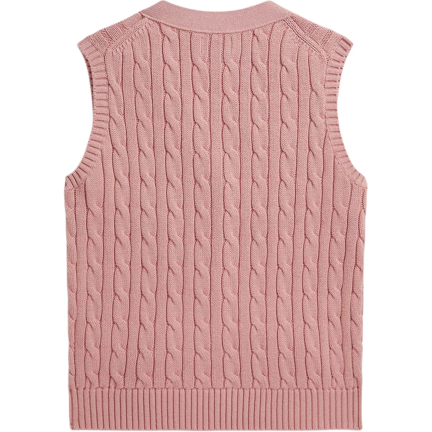 Детский жилет для девочек с V-образным вырезом Polo Ralph Lauren, Pink — фото 3