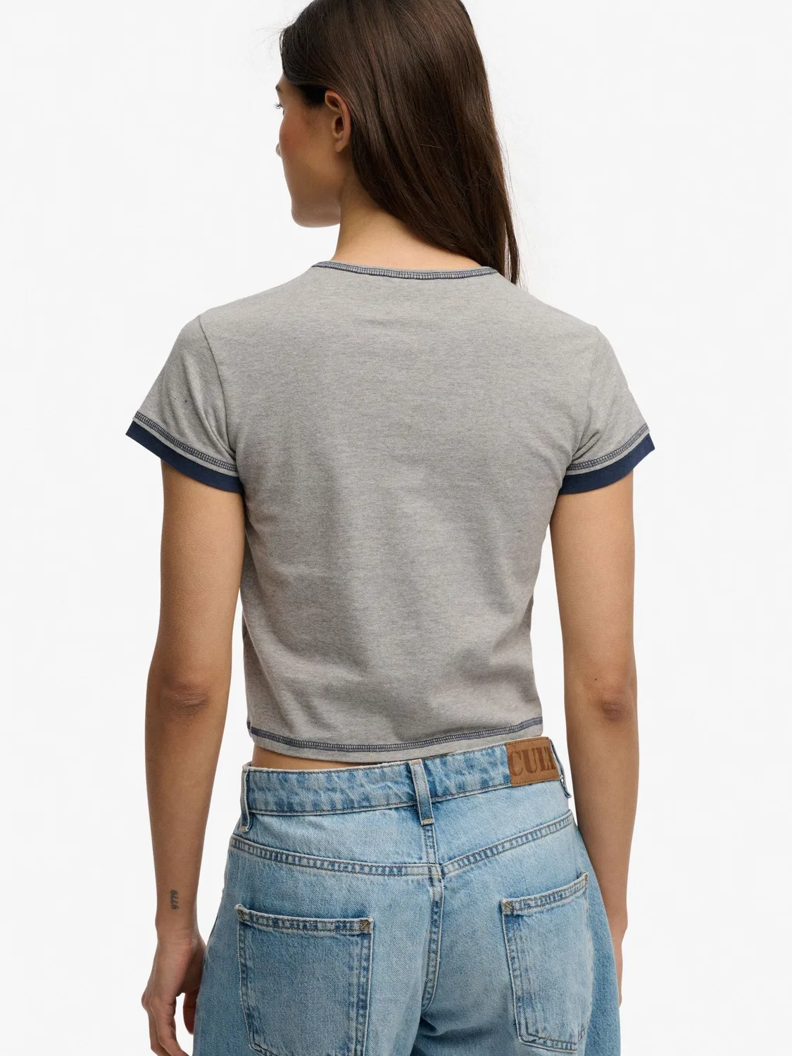 Футболка с длинным рукавом, слоистый дизайн, Athletic Essentials Superdry, серый — фото 2