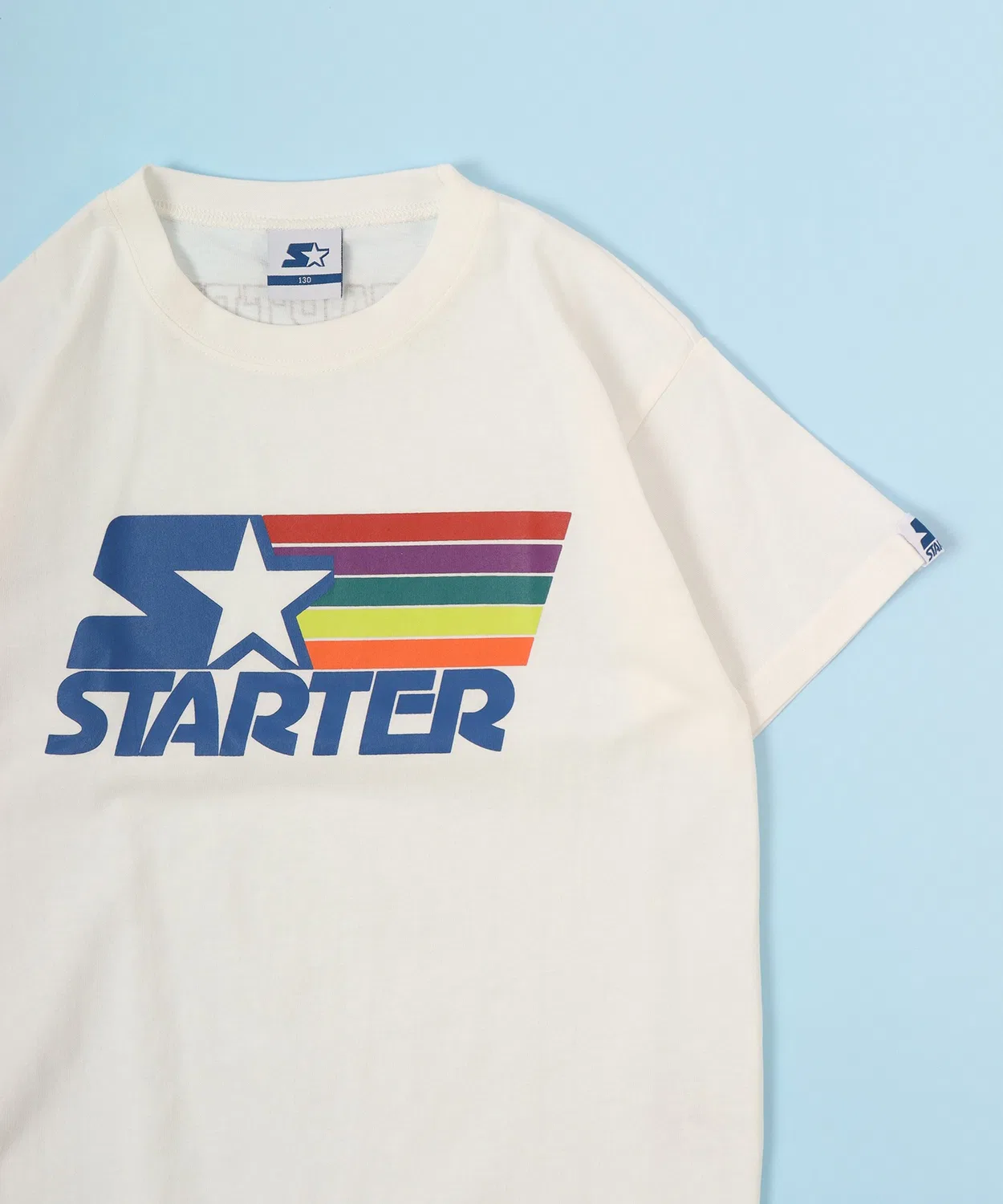 Детская футболка с принтом, хлопковая STARTER, White