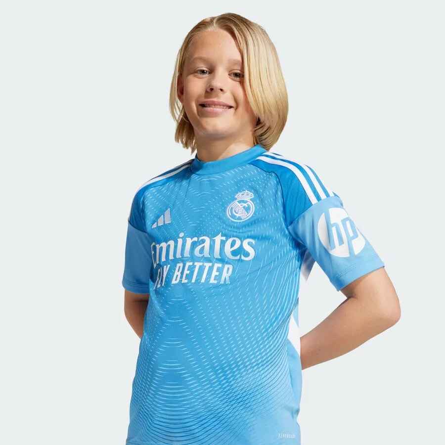 Спортивный костюм ADIDAS PERFORMANCE 'Real Madrid 25/26' небесно-голубого и светло-голубого цвета — фото 4