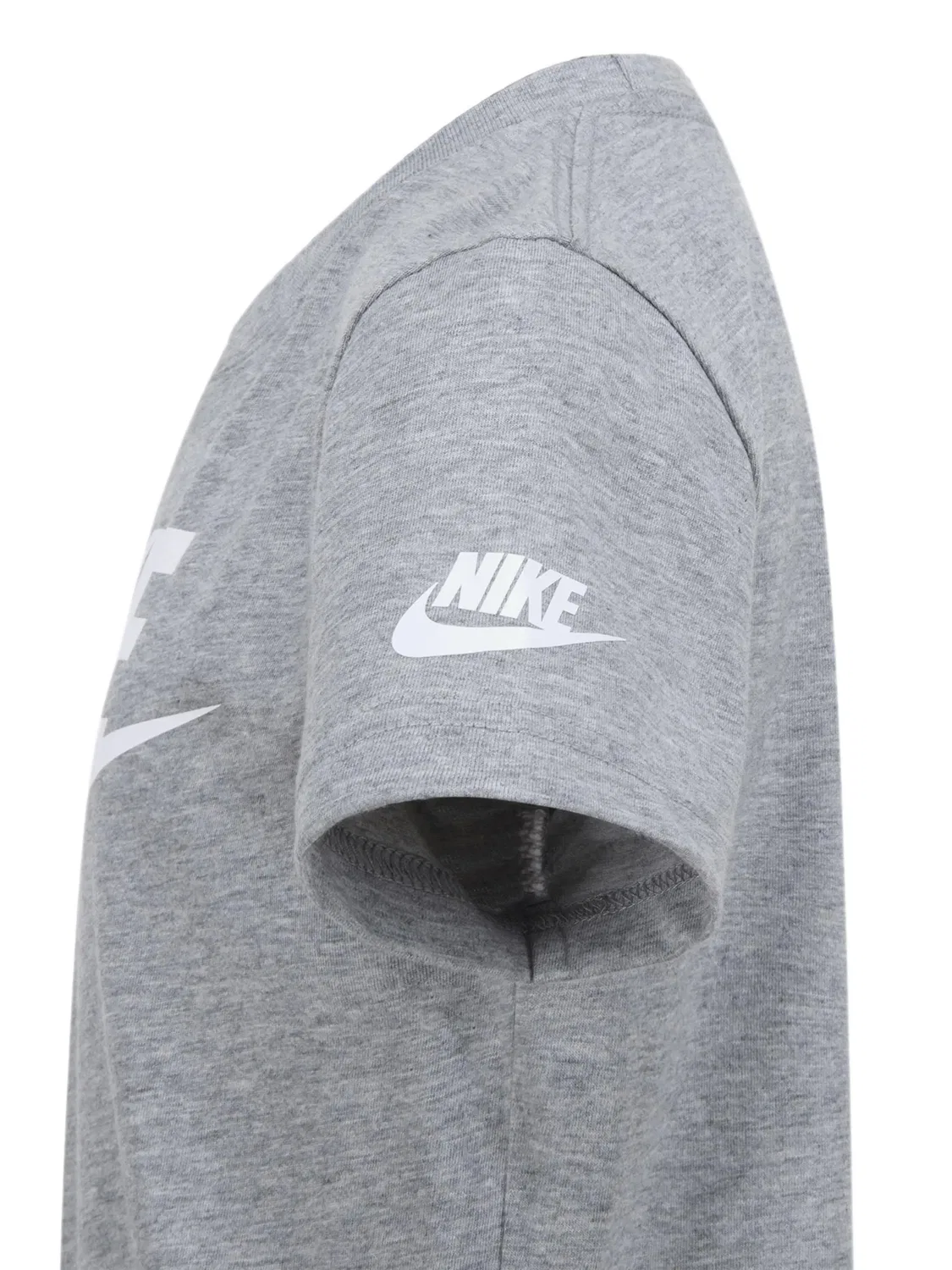 Футболка с логотипом Nike Kids, серый — фото 3
