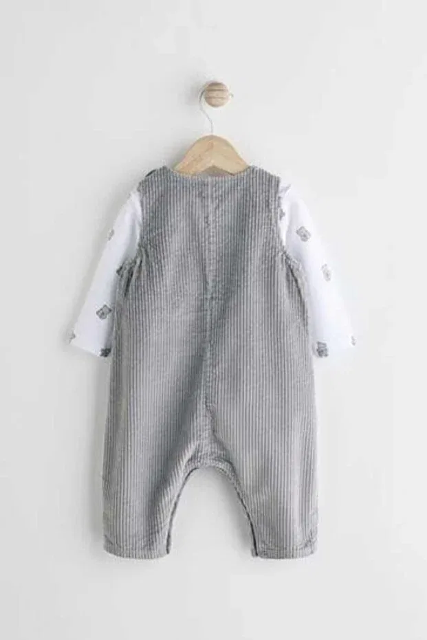 Детский комбинезон-боди с принтом Next Baby, Gray — фото 2
