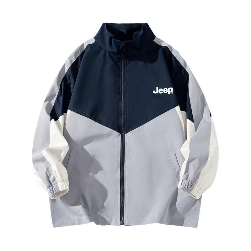 Детская куртка с воротником-стойкой Three-in-One Thickened Coat Jeep, Dark Navy Blue — фото 3