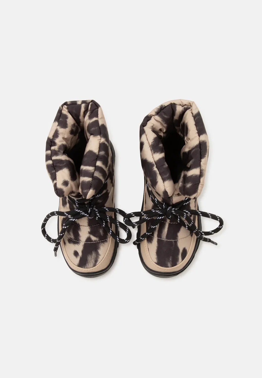Ботинки - ботильоны на шнуровке Stella Mccartney Kids, Nocciola/Nero — фото 4