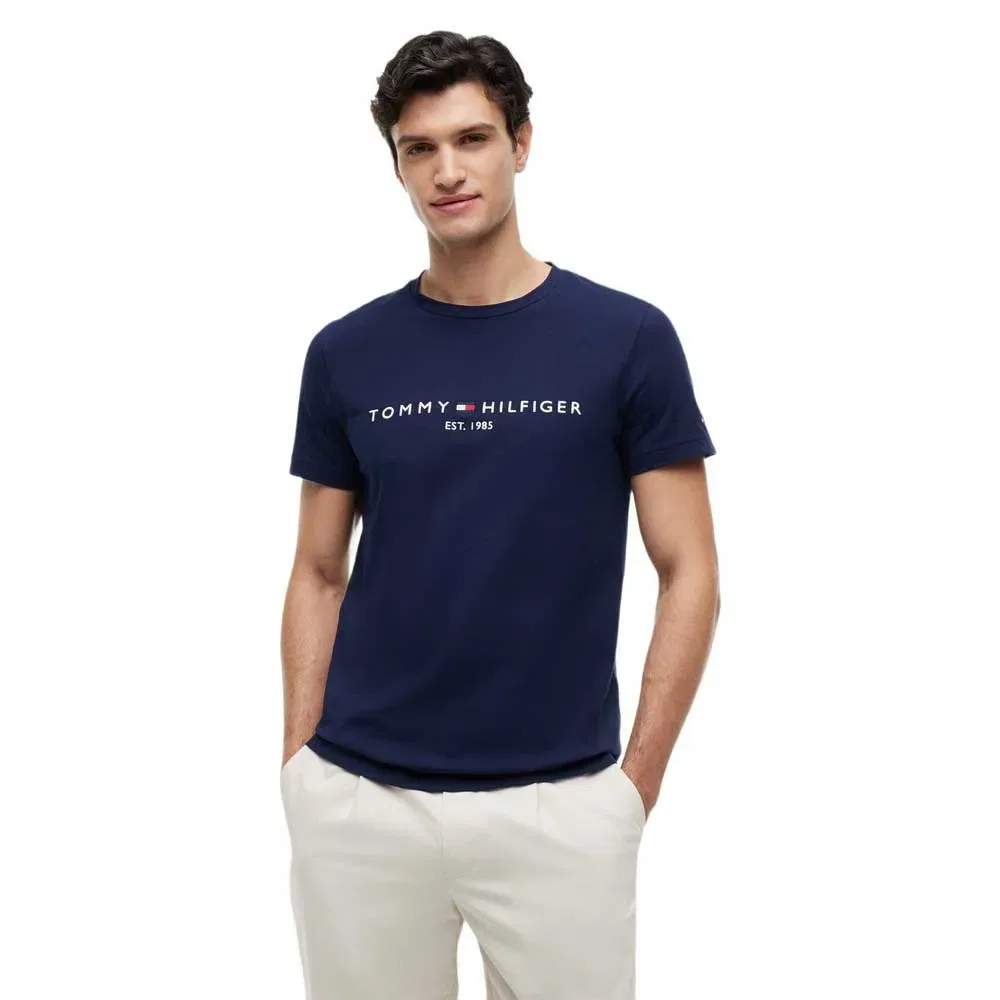Футболка с коротким рукавом Logo Tommy Hilfiger, синий