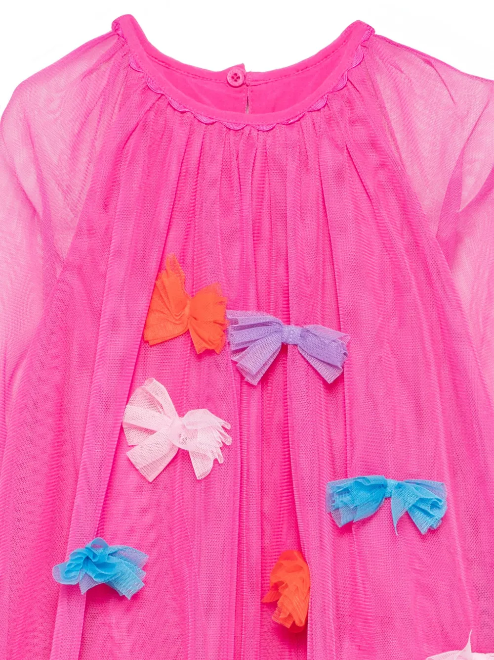 Платье с бантом Stella Mccartney Kids, розовый — фото 3