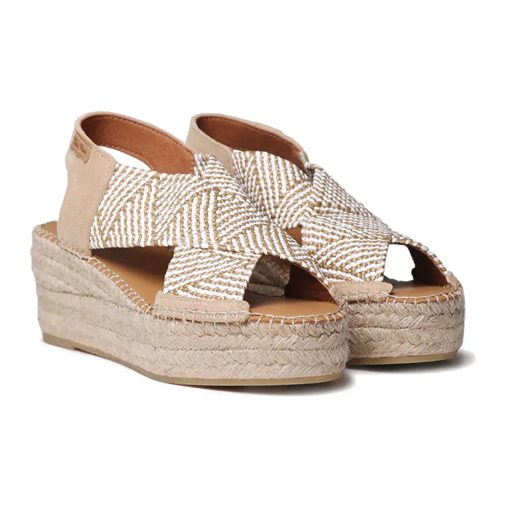 Сандалии Toni Pons Masai esparto wedge, бежевый
