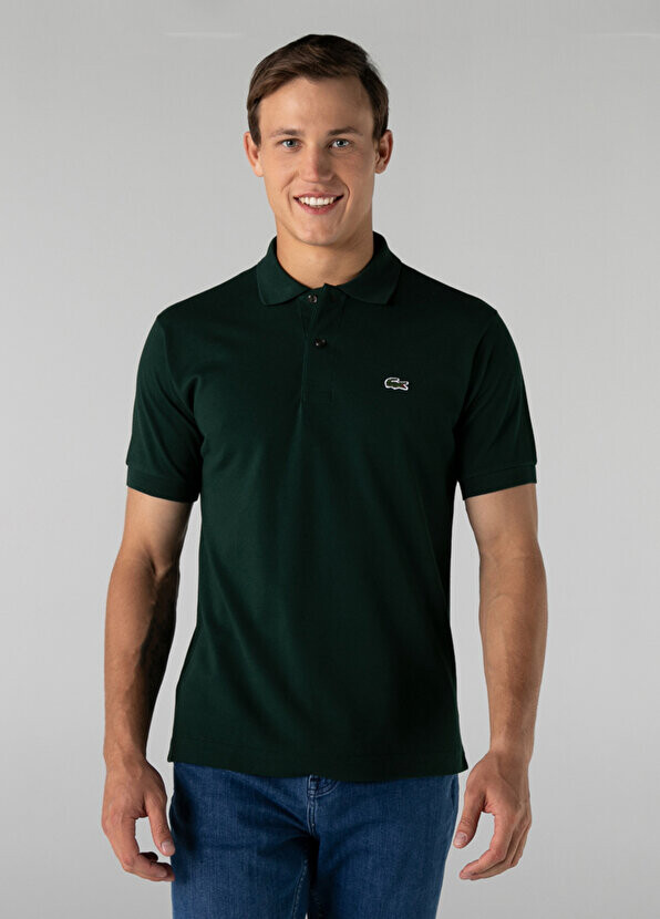 Classic fit l.12.12 темно-зеленая мужская футболка-поло Lacoste