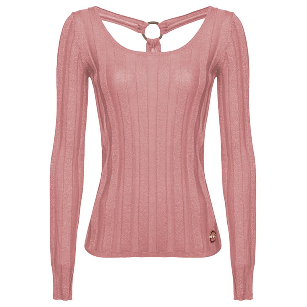

Розовый вискозный свитер Pinko
