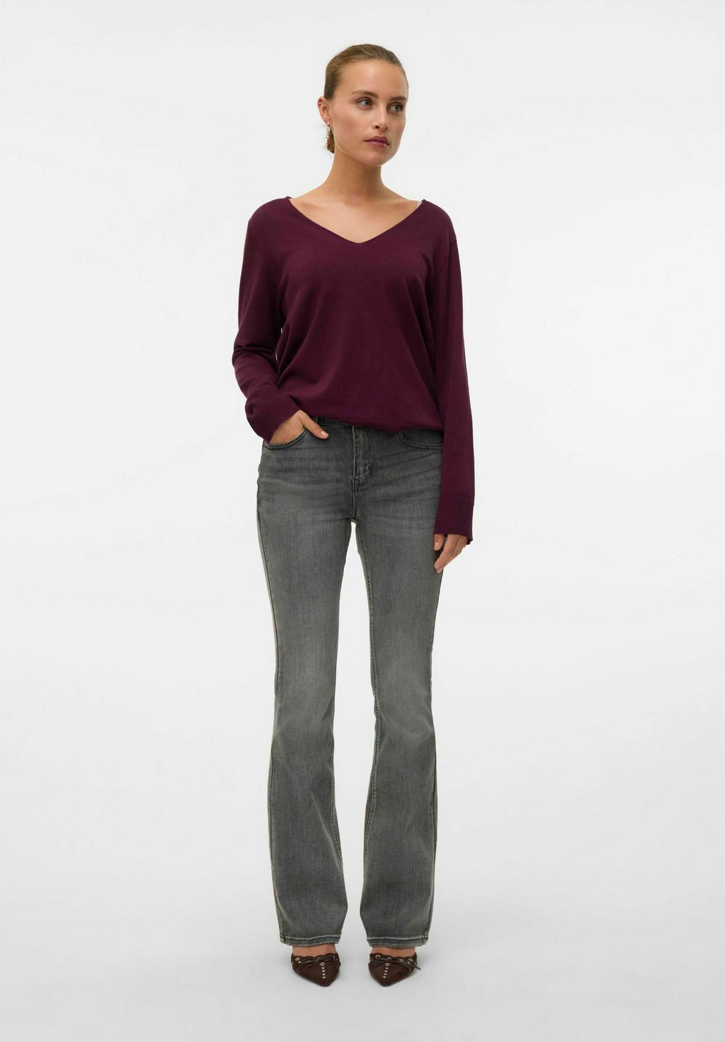 

Расклешенные джинсы VMFLASH MID RISE Vero Moda, цвет Medium Grey Denim