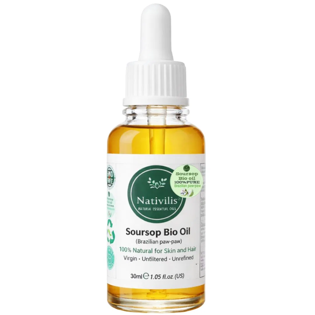 Натуральное органическое масло Nativilis Amazonian Soursop Graviola для кожи и волос Nativilis Natural Essential Oils