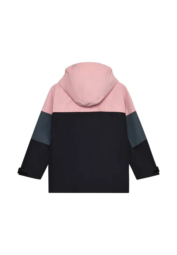 Детская куртка, парка с цветовыми блоками Color Kids, Black — фото 2