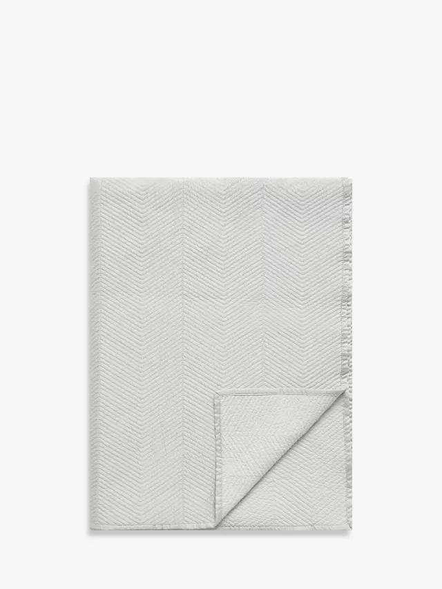 

Покрывало John Lewis Boutique Hotel Linear Quilted, цвет cool/grey