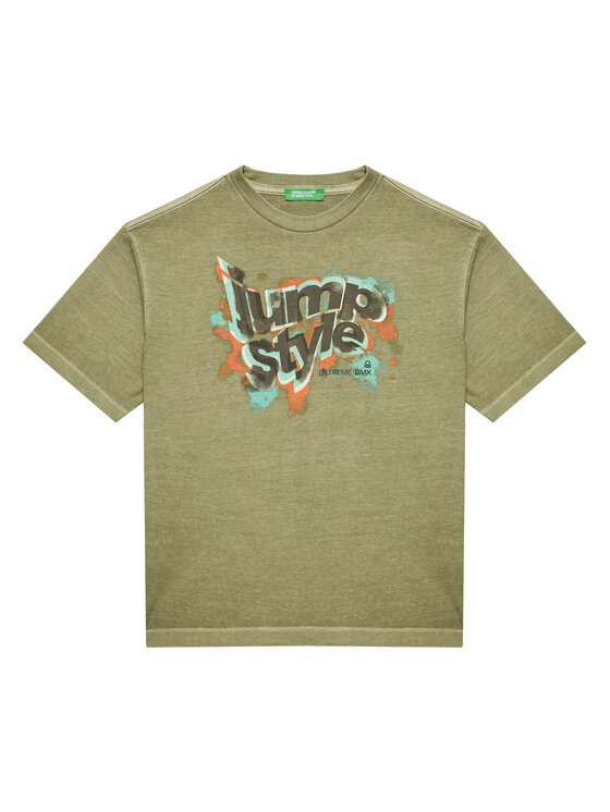 

Футболка обычного кроя 3PCMC10N7 United Colors Of Benetton, зеленый