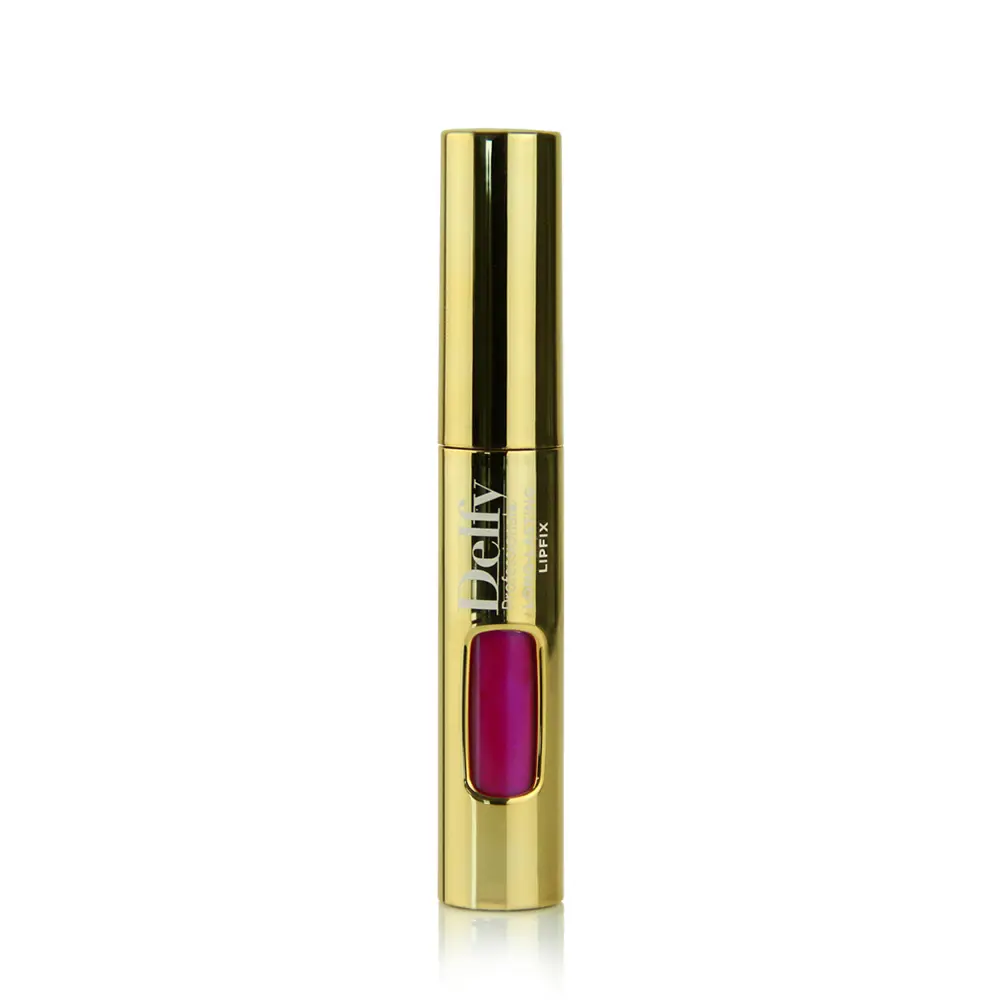 Помада для губ Lipfix gold labial líquido Delfy, цвет fuchsia rosa, 8 гр. — фото 2