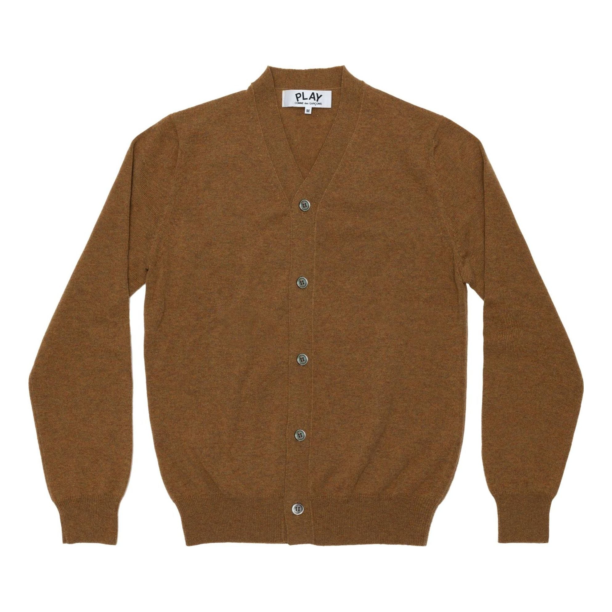 

Кардиган COMME des GARCONS PLAY Cardigan Pastel Series Sleeve Heart 'Pastel Camel' AZ-N092-051-3, желто-коричневый