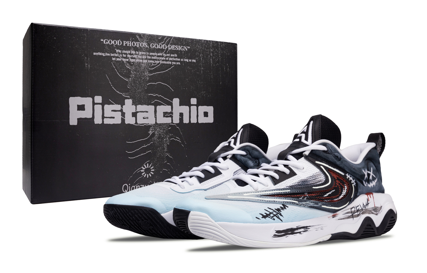 

Кроссовки баскетбольные Giannis Immortality 3 Night's Blood Saint мужские низкие с амортизацией и износостойкие Nike, Light Cyan