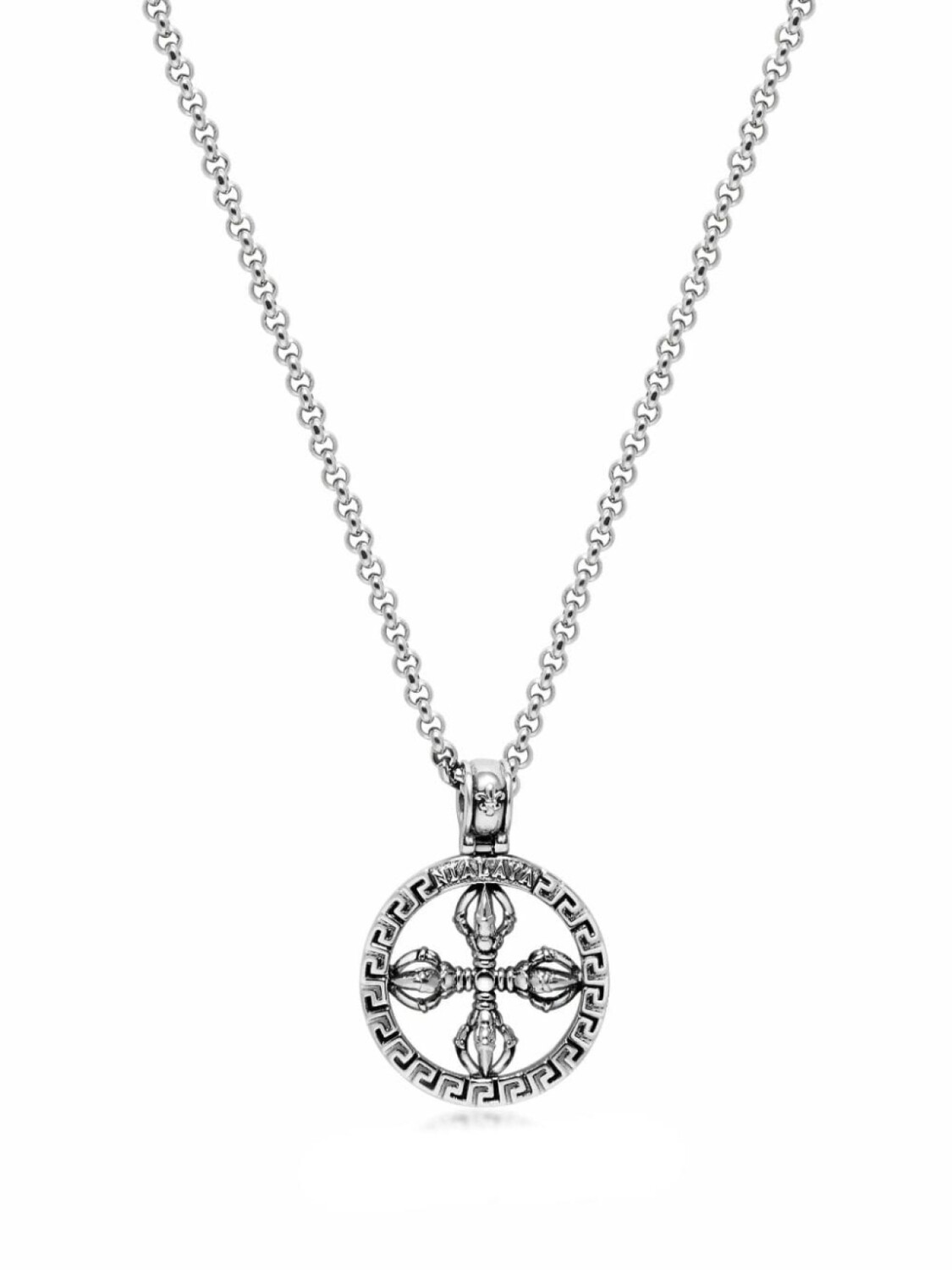 

Ожерелье с подвеской-крестом Nialaya Jewelry, серебряный