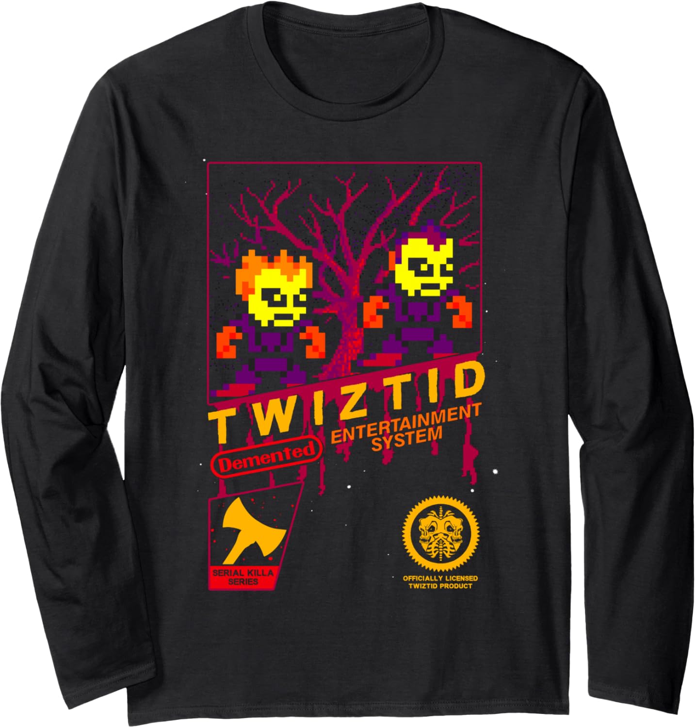 

Футболка с длинными рукавами Twiztid-DEP, черная Manic Merch Llc