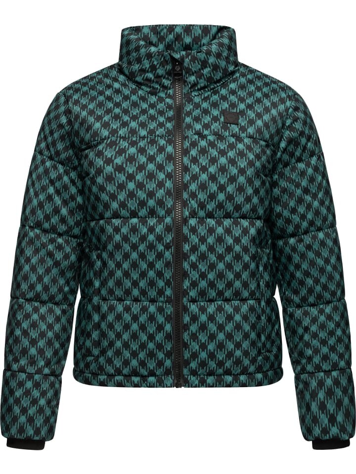 

Пуховик ragwear Serah Print, цвет ocean green