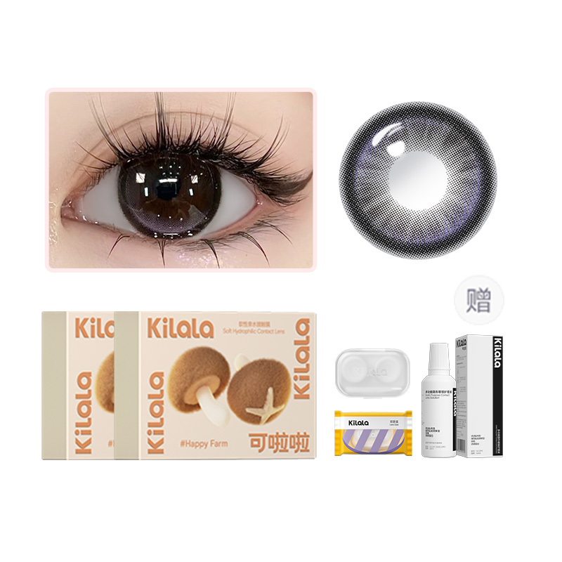 

Контактные линзы Happy Farm Collection полугодовой замены 1 шт *2 двойная упаковка+раствор для ухода Kilala