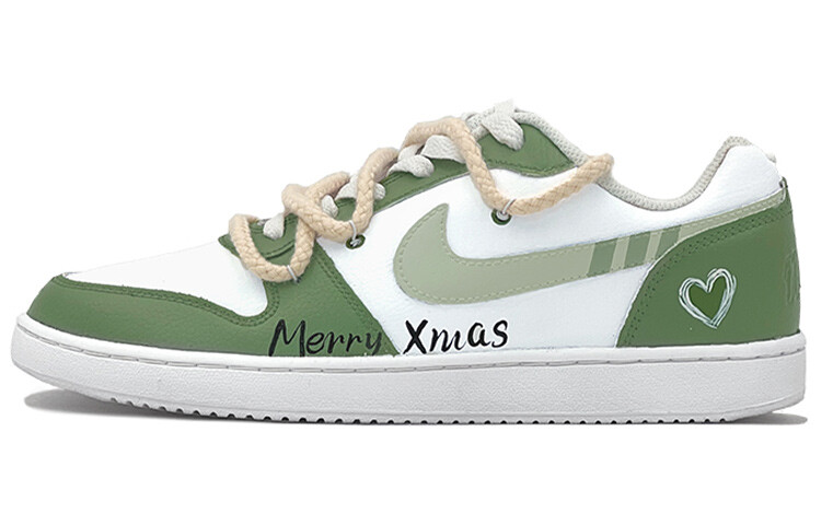 

Кроссовки Nike EBERNON Skateboard Shoes Men Low-Top Green White