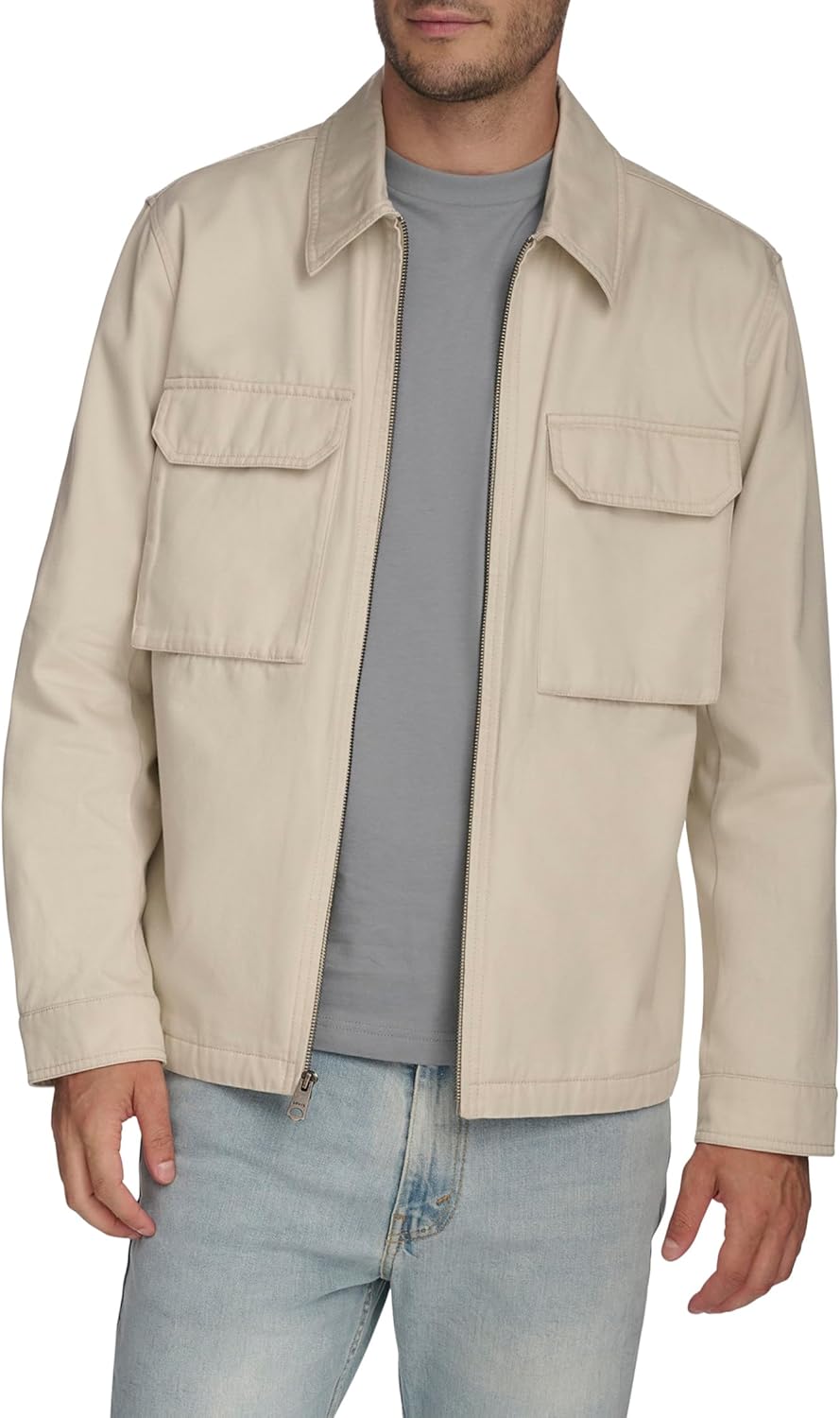 

Мужская рабочая куртка Levi's с двумя нагрудными карманами, Cream Rookie Slub