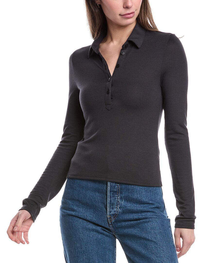 

Рубашка поло Lea rag & bone, черный