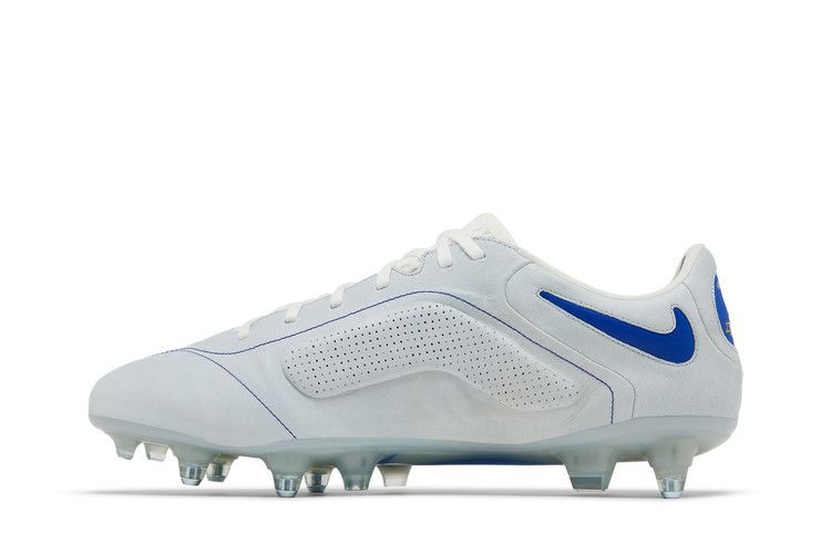 Бутсы Nike Tiempo Legend 9 Elite Made in Italy SG Pro AC 'Montebelluna - White Game Royal', белый — фото 4