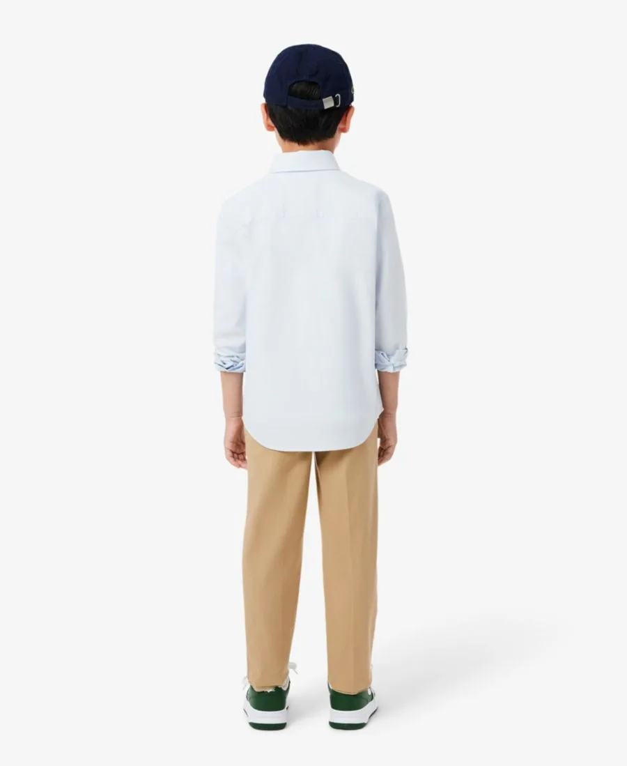 Брюки из эластичной саржи для мальчиков 8-18 лет Lacoste, хаки — фото 3
