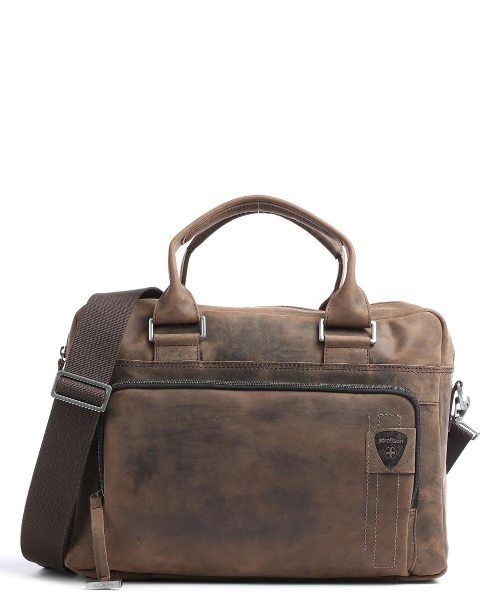 

Портфель Richmond 14″ кожаный Strellson, коричневый