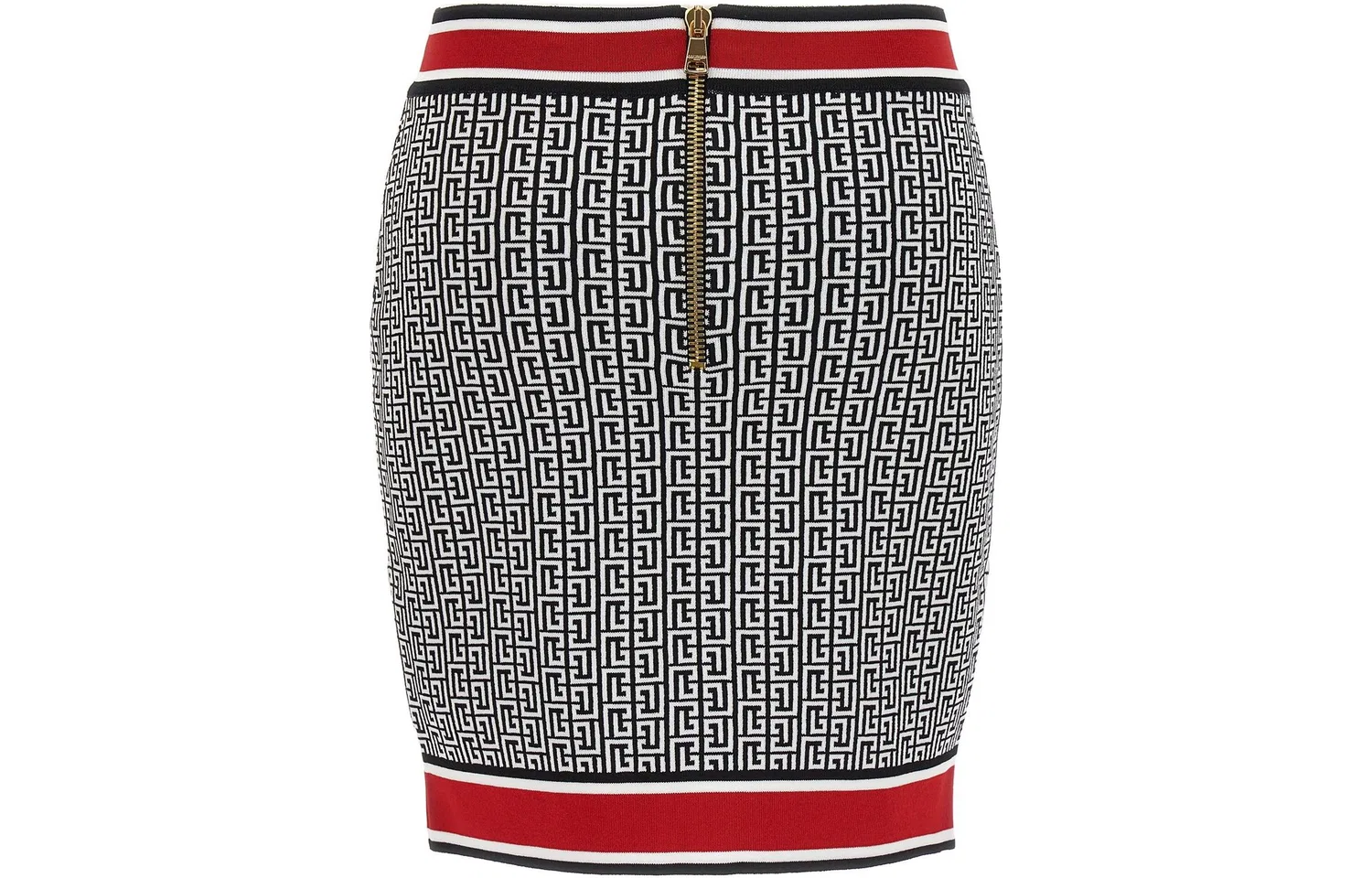 Юбка трикотажная с пуговицами Button Embellished Knit BALMAIN, Multicolor — фото 3