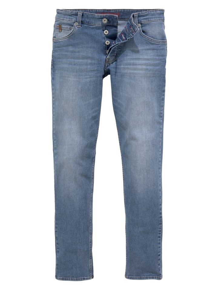 

Джинсы комфортного кроя светло-голубого цвета Bruno Banani