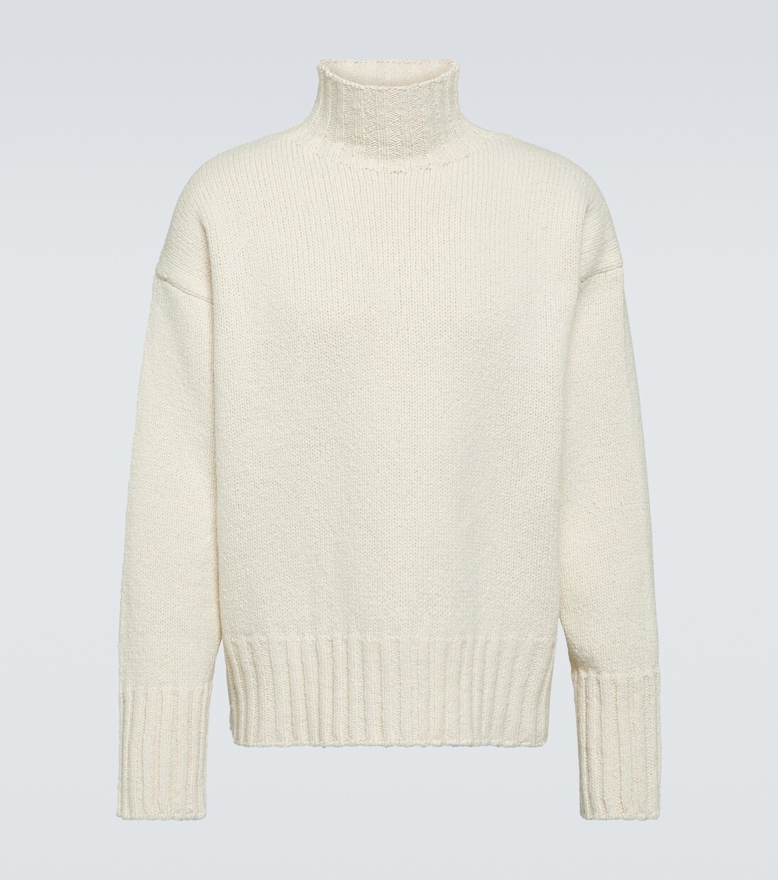 

Свитер из шерсти и шелка Jil Sander, белый