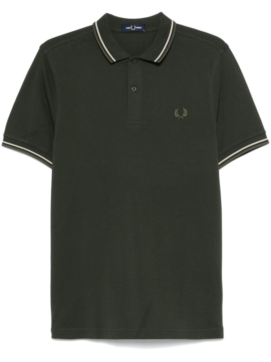 

Fred Perry рубашка поло Twin Tipped, зеленый