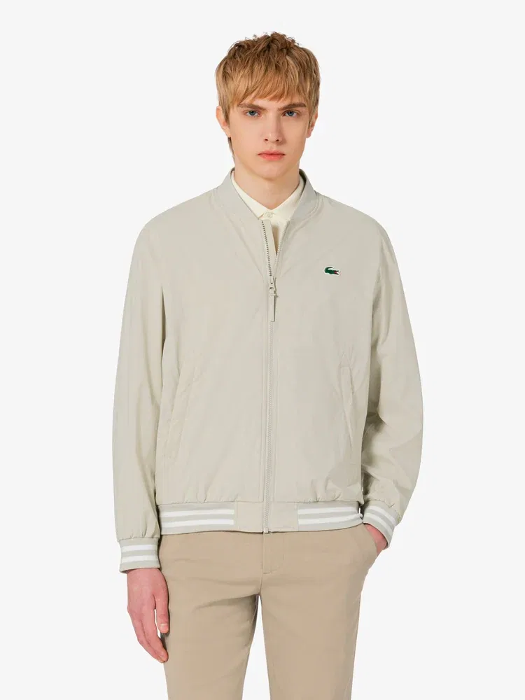 Куртка мужская, весенняя, модель Stadium LACOSTE, Beige — фото 4