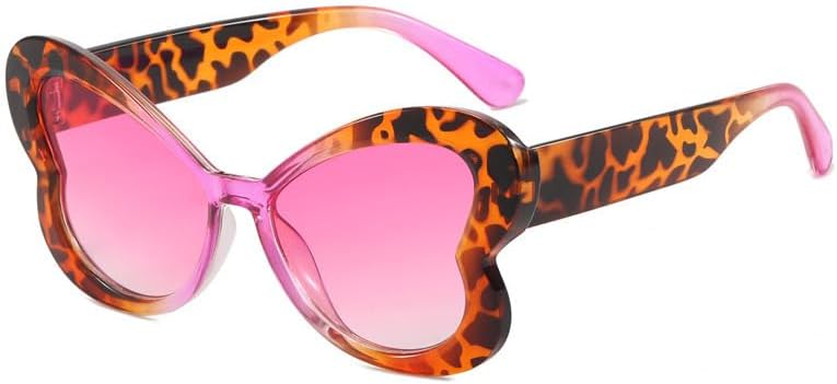 

Солнцезащитные очки для мужчин и женщин - защита UV400 - леопардовый принт, градиентные конфетные цвета, панк-стиль, для занятий спортом на открытом воздухе и вождения QWBSER, 2