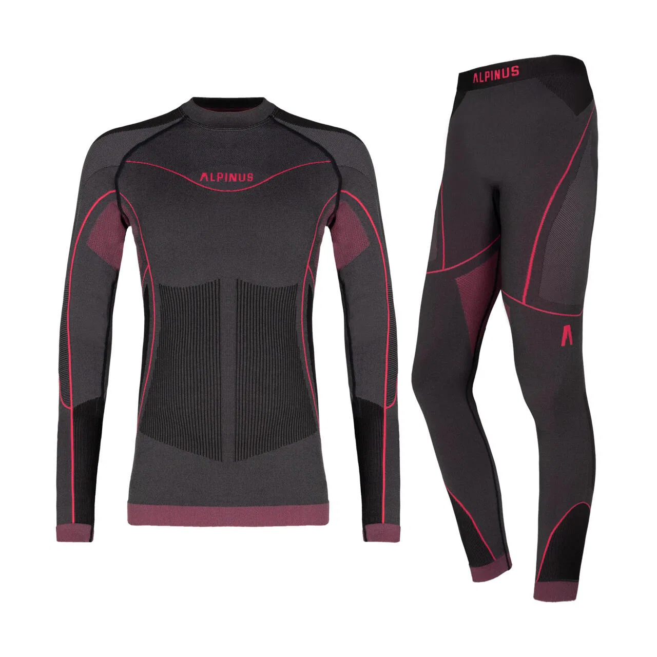 Детское термобелье для девочек Mora Alpinus, Darkgrey Rosa