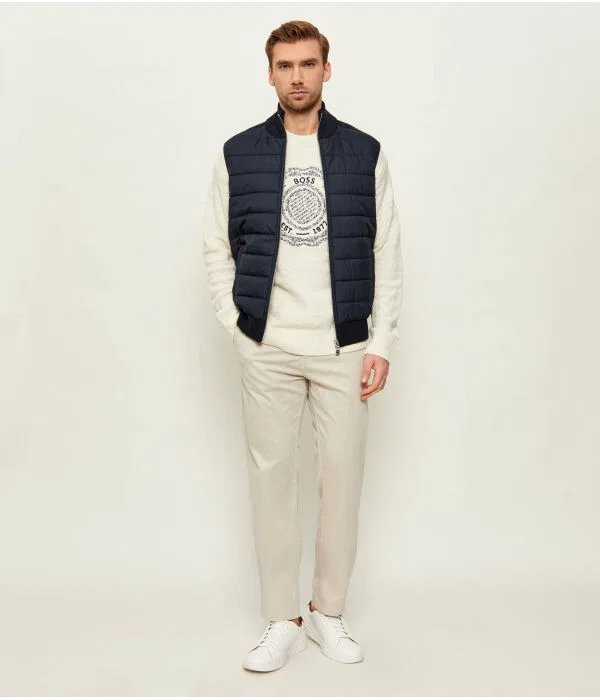 Мужской жилет Slim Fit H-Urwin BOSS, Blu Marino — фото 2