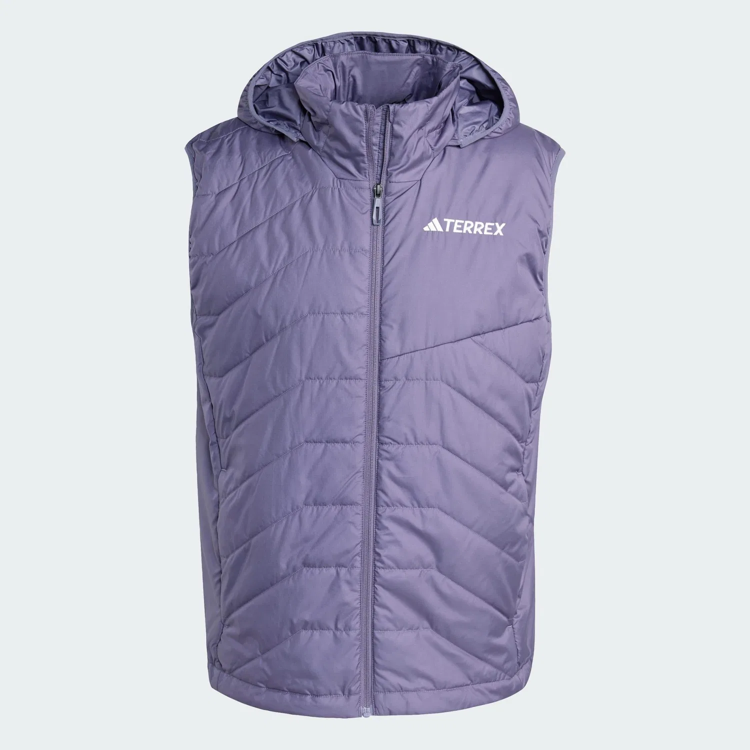 Мужская утепленная жилетка с капюшоном TERREX Multi Climawarm Insulated Hooded Weste Adidas, Feigenlila — фото 2