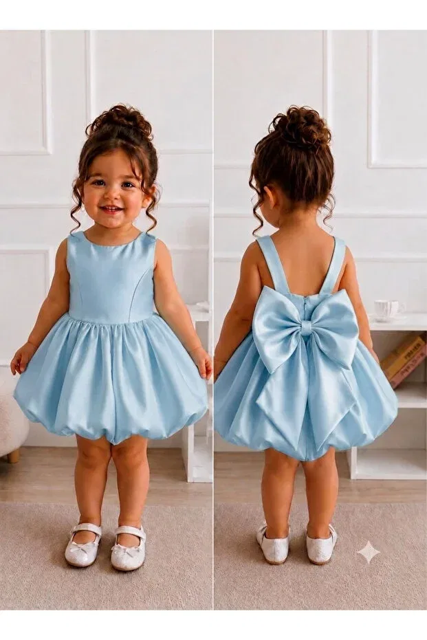 Детское платье для девочек с принтом Miraceta Design Mirace Styl, Blue