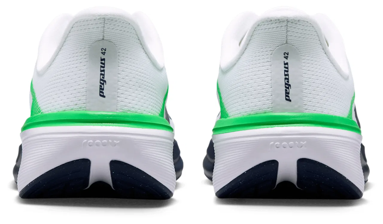 Кроссовки для мальчиков Air Zoom Pegasus 42 Nike, цвет White/Midnight Navy/Green Spark — фото 3