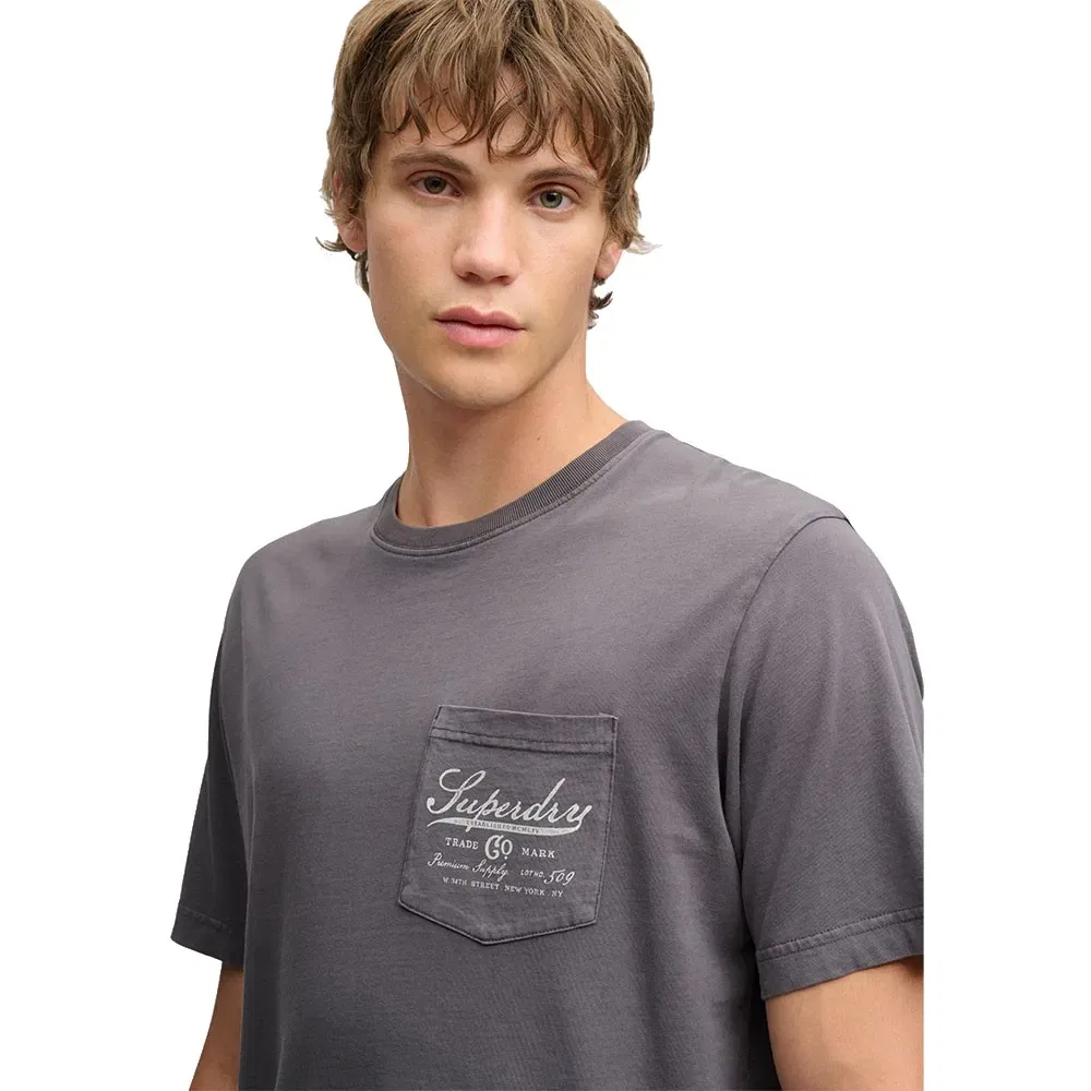 Мужская футболка свободного кроя с принтом Trade Superdry, Grey — фото 3