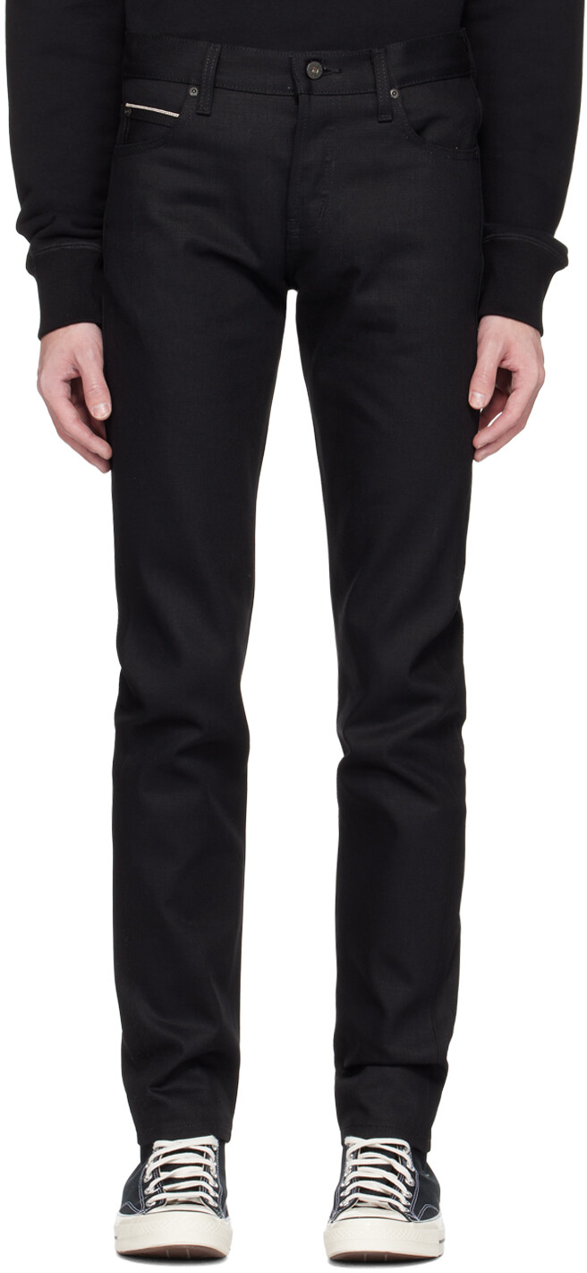 

Черные зауженные джинсы Super Guy Naked & Famous Denim