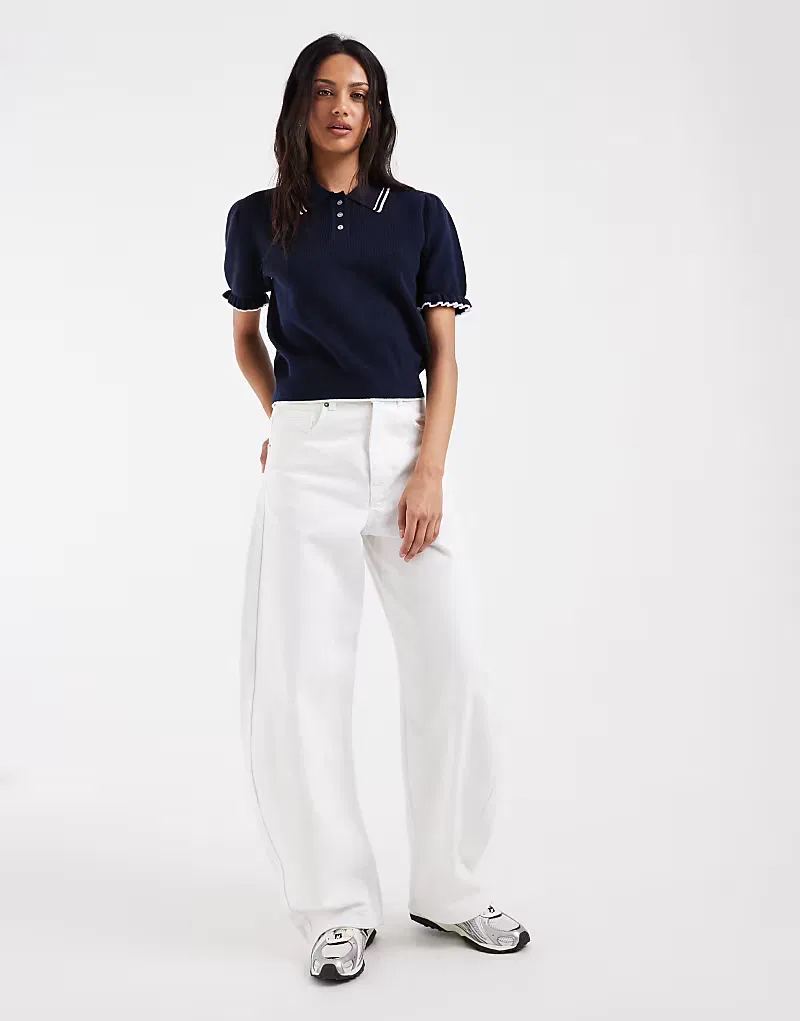 Супермягкая поло-рубашка Levi's с коротким рукавом, синий — фото 2