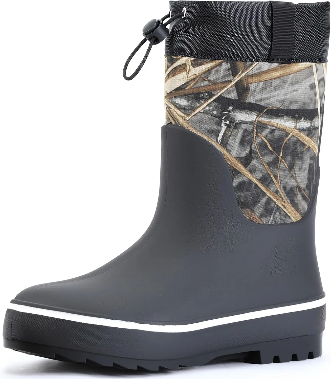 Детские резиновые сапоги для мальчиков непромокаемые утепленные Showave, Camo Evos