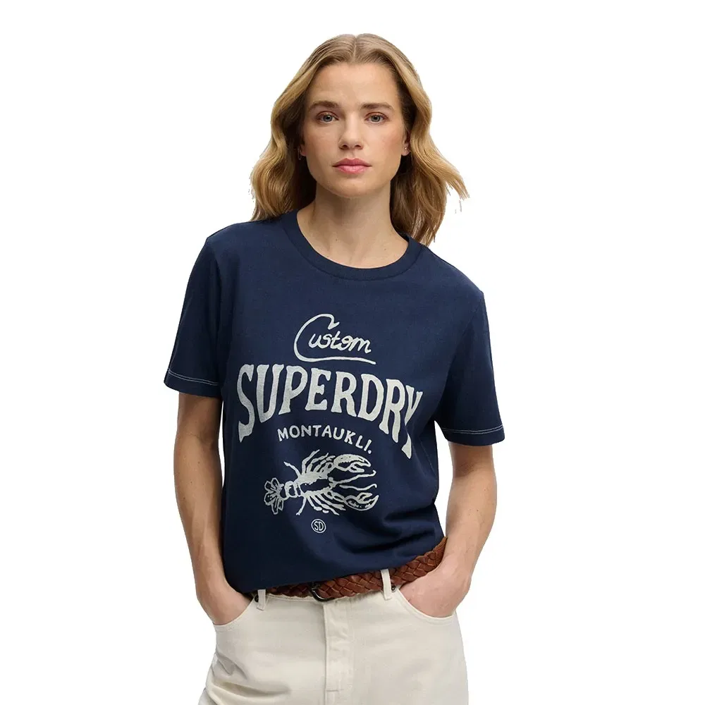 Футболка с коротким рукавом Heritage Hamptons Superdry, синий