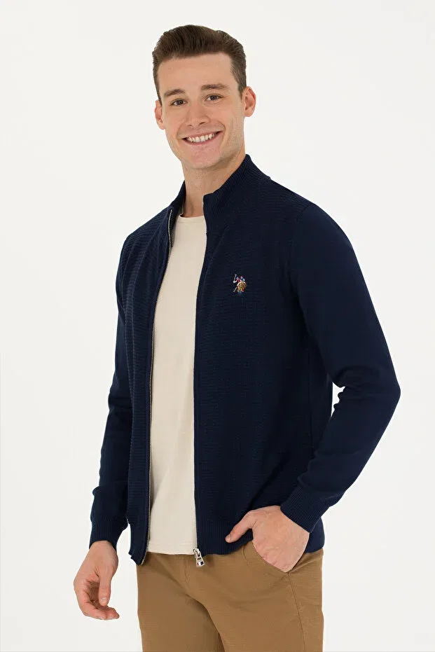 Мужской кардиган с длинным рукавом Basics U.S. Polo Assn., 164809 — фото 3