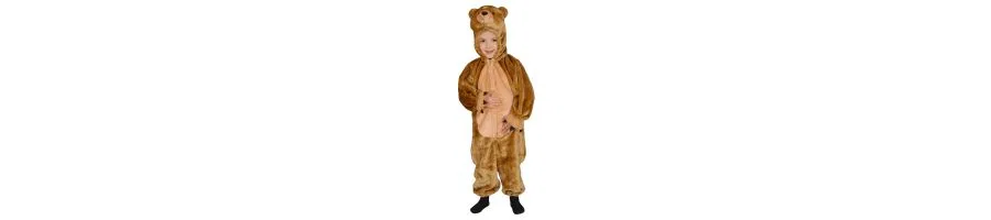 Костюм медведя с комбинезоном Brown Bear Jumpsuit Costume Dress Up America, Brown — фото 2