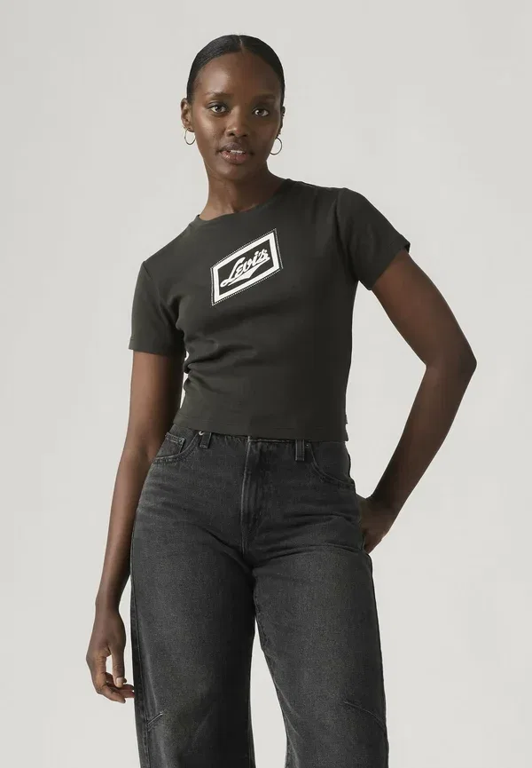 Футболка Gr essential sporty tee zine cowboy grid - print tshirt Levi'S, черный